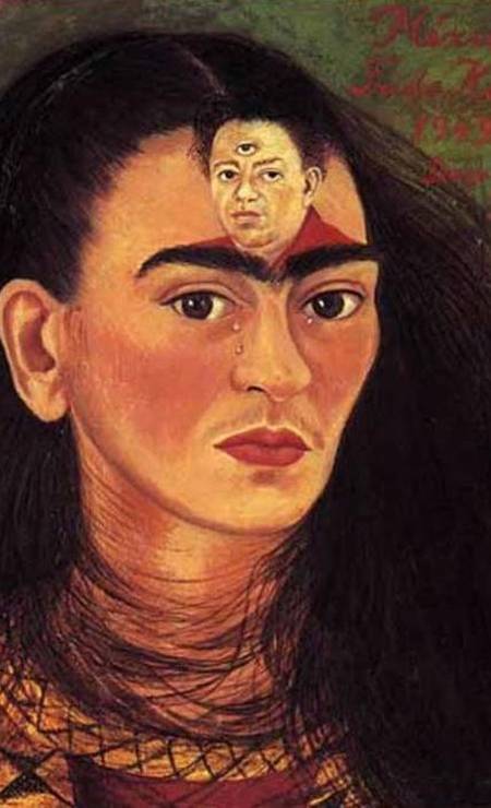 'Diego e eu' (1949), de Frida Kahlo. O quadro é um autorretrato que traz também a imagem de seu companheiro, Diego Rivera. Arrematada por US$ 35 milhões se tornou a obra latino-americana mais valiosa vendida em leilão. Foto: Reprodução
