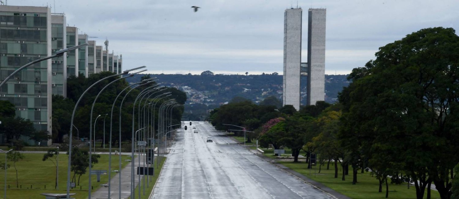 Esplanada dos Ministérios, em Brasília Foto: EVARISTO SA / AFP/28-2-2021