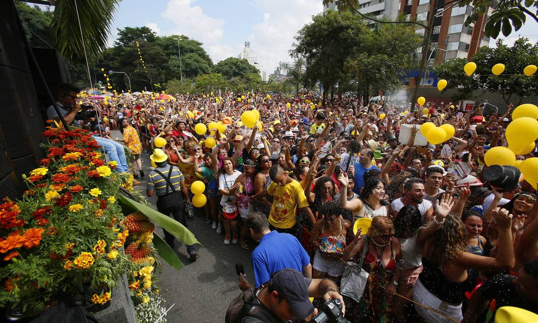 Carnaval de rua na Vila Mariana, em São Paulo Foto: Edilson Dantas / Edilson Dantas / Agencia O Globo
