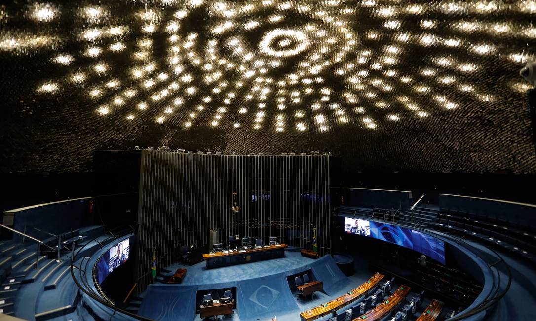 Plenário do Senado Federal Foto: CRISTIANO MARIZ / Agência O Globo/17-11-2021