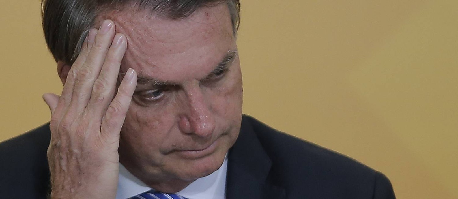 Com a queda de sua popularidade, Bolsonaro passou a investir em temas que possam render dividendos eleitorais Foto: Cristiano Mariz / Agência O Globo/10-11-2021