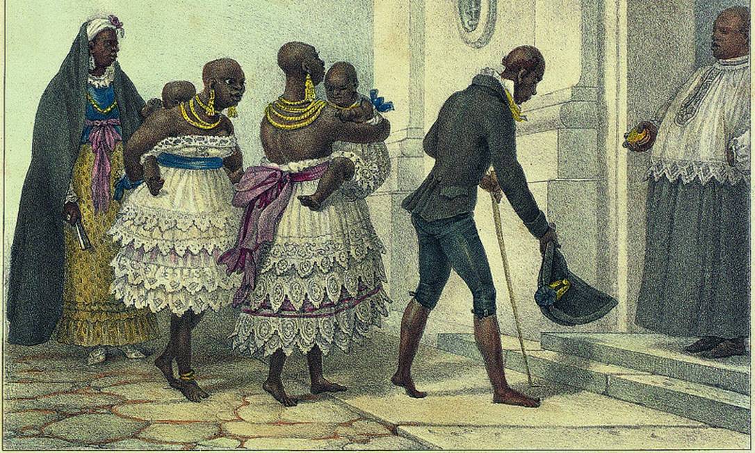 Racismo e escravidão foram abordados em pelo menos cinco questões da prova Foto: Reprodução 