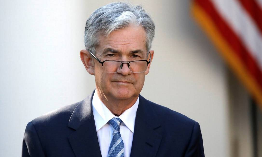 Jerome Powell é reconduzido ao cargo de presidente do Federal Reserve, o banco central americano Foto: CARLOS BARRIA / REUTERS