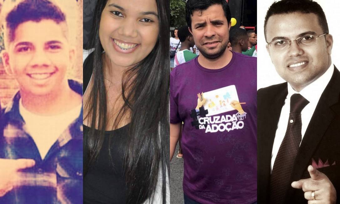 Daniel, Roberta, Misael e Luan: filhos serão testemunhas no julgamento Foto: Reprodução das redes sociais