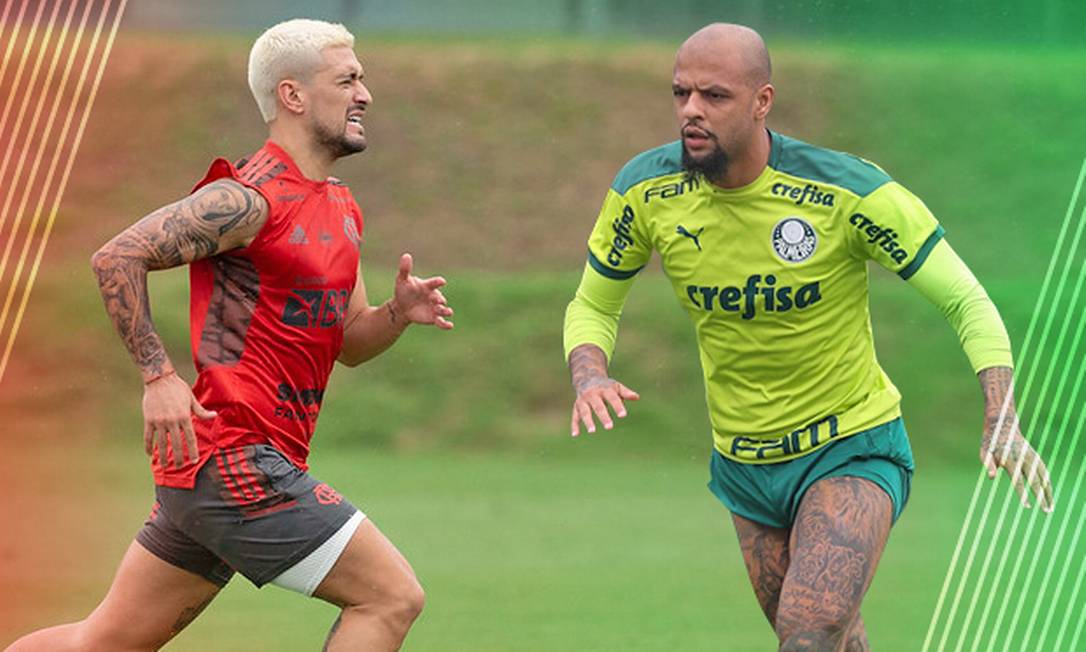 Arrascaeta e Felipe Melo fizeram trabalhos especiais Foto: Arte