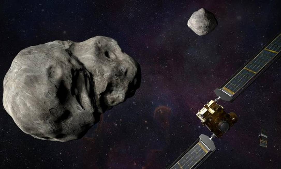 Nasa lançou primeira missão para desviar asteroide Foto: NASA / JHUAPL / STEVE GRIBBEN