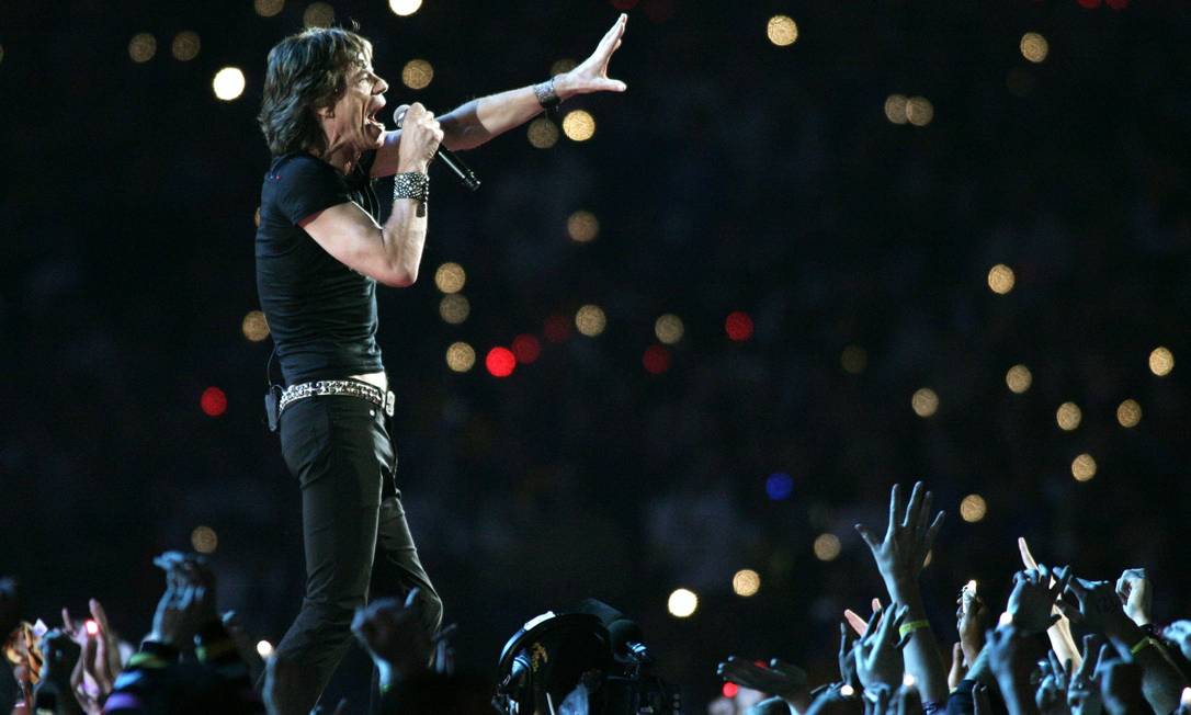 Rolling Stones se apresentam no Super Bowl de 2006 Foto: Brent Smith / Reuters