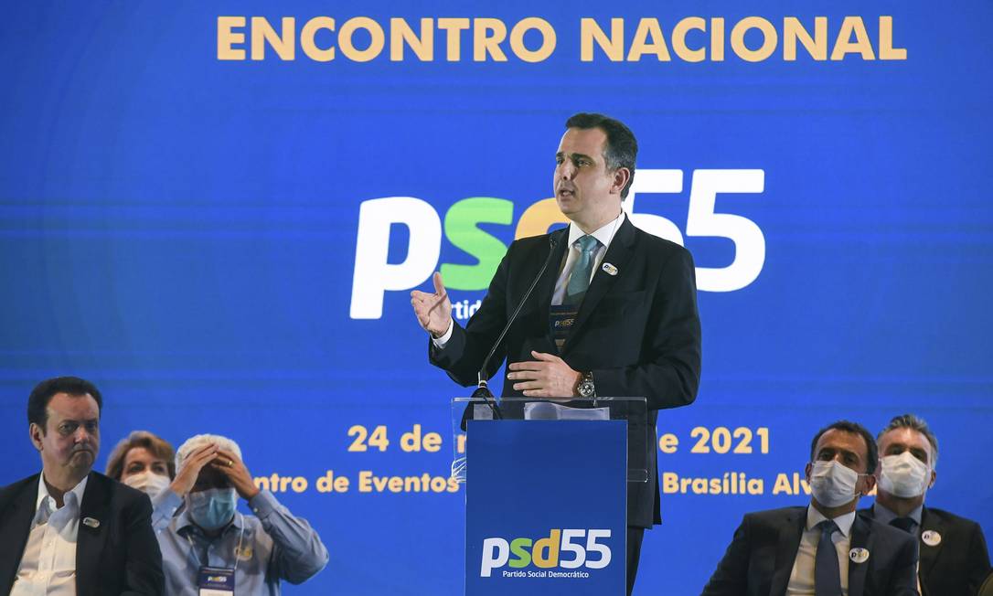 Em convenção do PSD, Pacheco dá pontapé em pré-candidatura à presidência em 2022 Foto: Pedro Gontijo/Senado Federal