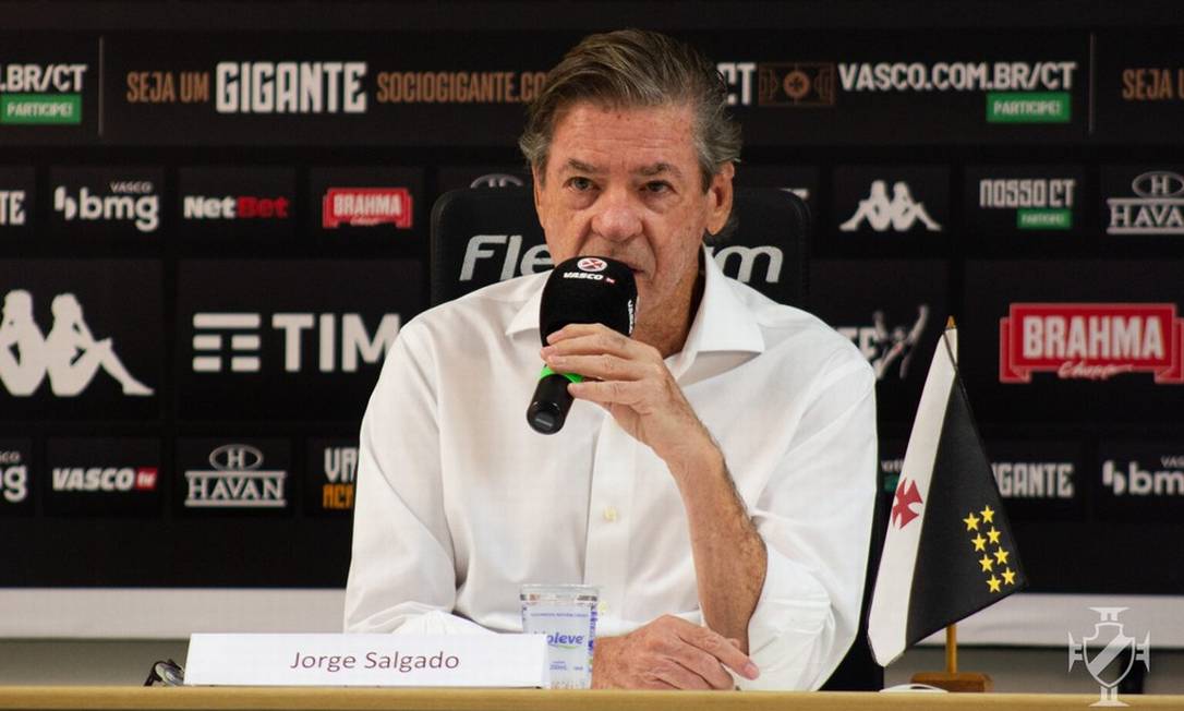 Jorge Salgado tenta reconstruir futebol do Vasco para 2022 Foto: João Pedro Isidro