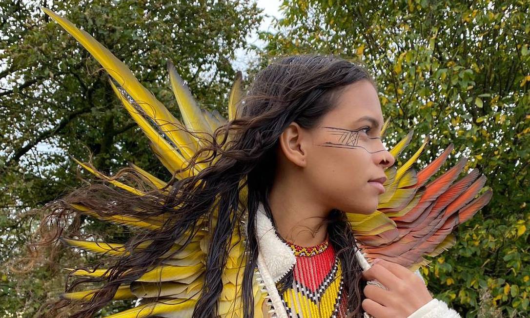 A ativista indígena Alice Pataxó, atração do Wired Festival 2021 Foto: Agência O Globo