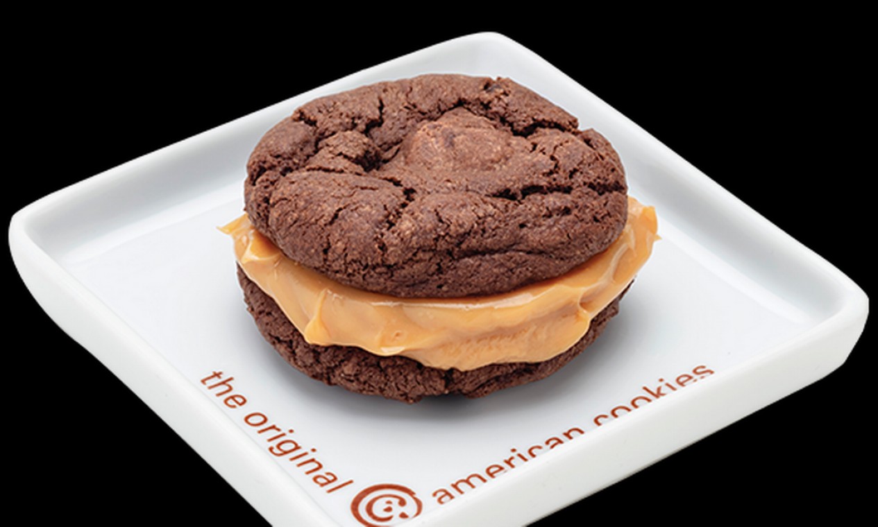 Mr. Cheney. O Cookie Sandwich é vendido em dois tamanhos: pequeno (R$ 16) e grande (R$ 25). A rede tem lojas no RioSul, no Botafogo Praia Shopping e em Ipanema Foto: Divulgação