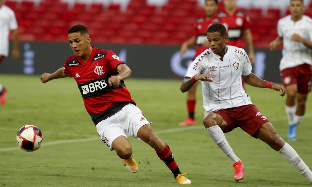 Thiaguinho, atacante do Flamengo Foto: Marcelo Theobald / Agência O Globo
