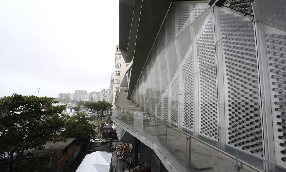 Obras de acabamento da sede do Museu da Imagem e do Som Foto: Fabio Rossi / Agência O Globo