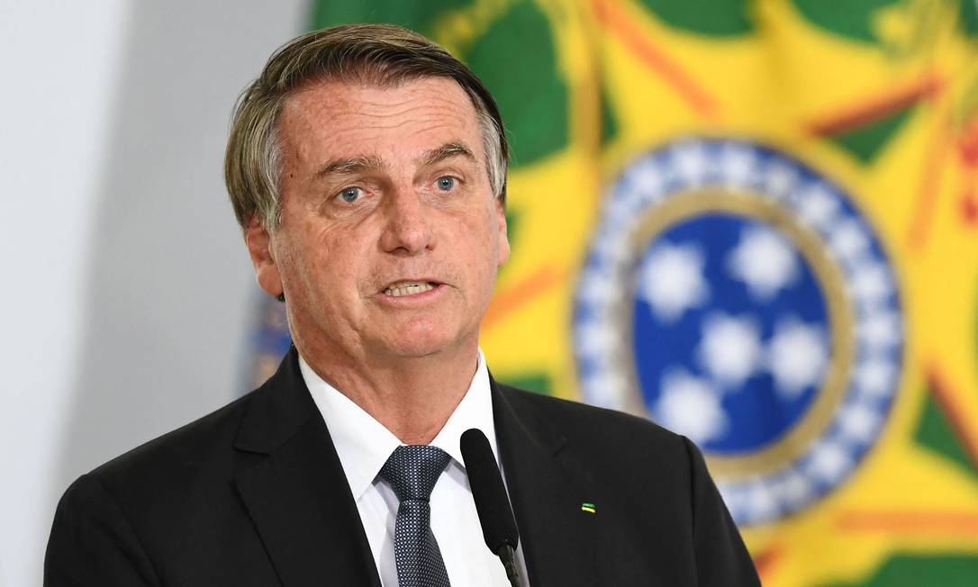 O presidente brasileiro Jair Bolsonaro no Palácio do Planalto Foto: Evaristo Sa (02-12-2021) / AFP