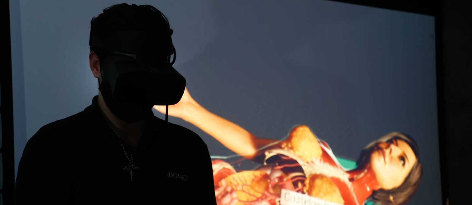 O laboratório com aulas de realidade virtual do Idomed, no Rio Foto: Roberto Moreyra / Agência O Globo