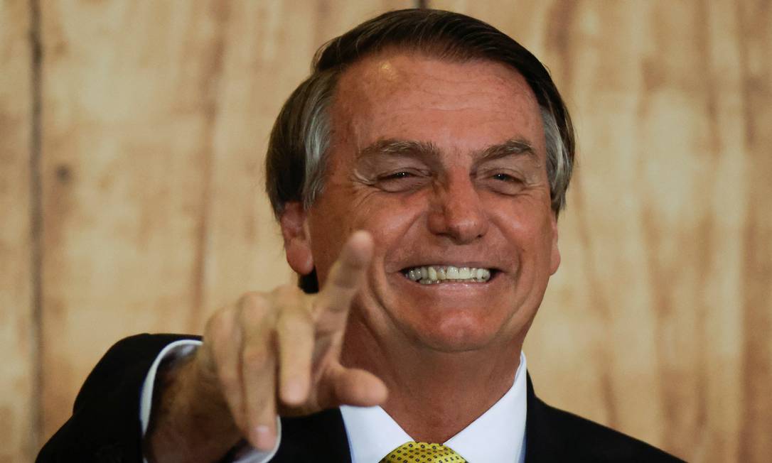 O presidente Jair Bolsonaro participa de evento no Palácio do Planalto Foto: Ueslei Marcelino/Reuters/13-12-2021
