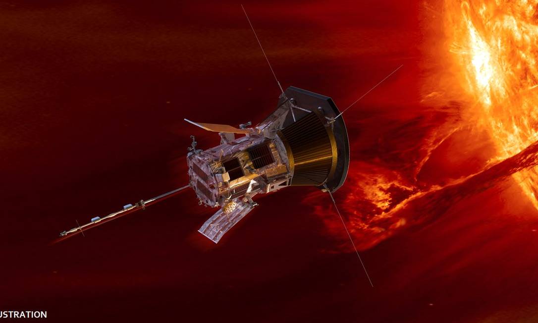 Sonda espacial da Nasa tocou o Sol pela primeira vez na história Foto: Reprodução