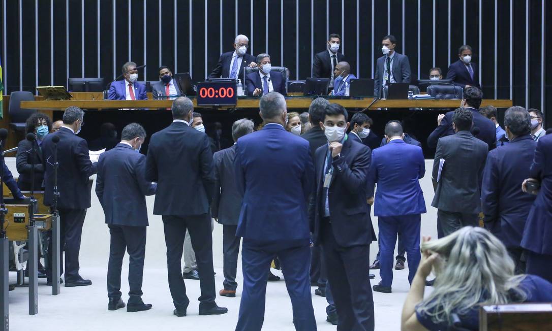 O plenário da Câmara vota a PEC dos Precatórios Foto: Paulo Sergio / Agência Câmara