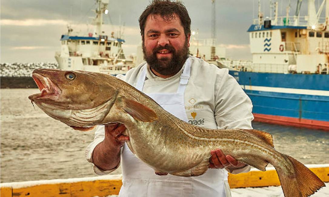 O chef português Diogo Rocha: craque no preparo do bacalhau Foto: Divulgação