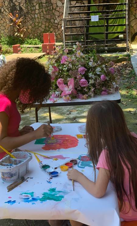 Ateliê Infância e Arte tem oficinas de pintura Foto: Divulgação
