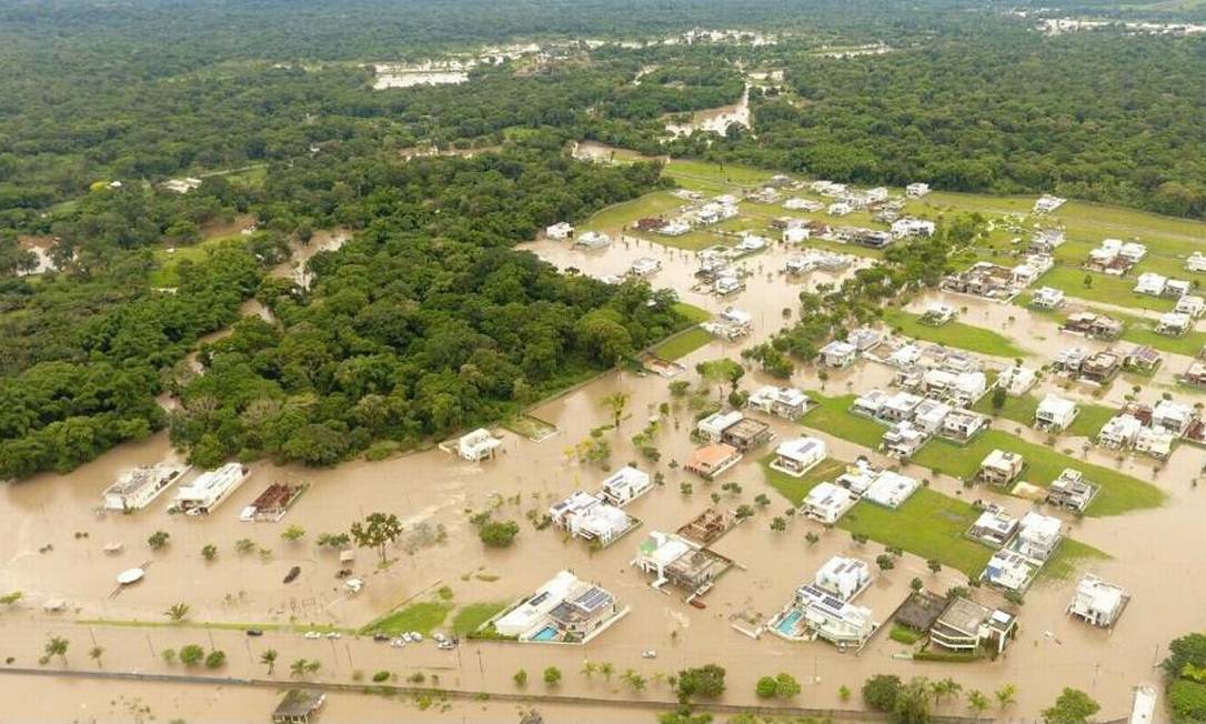Cidade de Itabuna, na Bahia, uma das mais atingidas pela enchente Foto: Divulgação