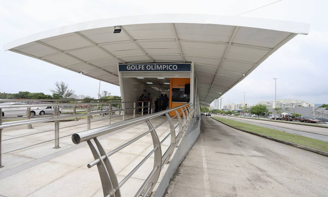 Estação Golfe Olímpico foi reaberta nesta quinta-feira, na Barra Foto: Marcelo Alvarenga/Prefeitura do Rio