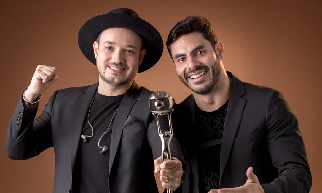 Israel: cantor (à esquerda), que faz dupla com Rodolffo, está com Covid Foto: Globo/ João Cotta