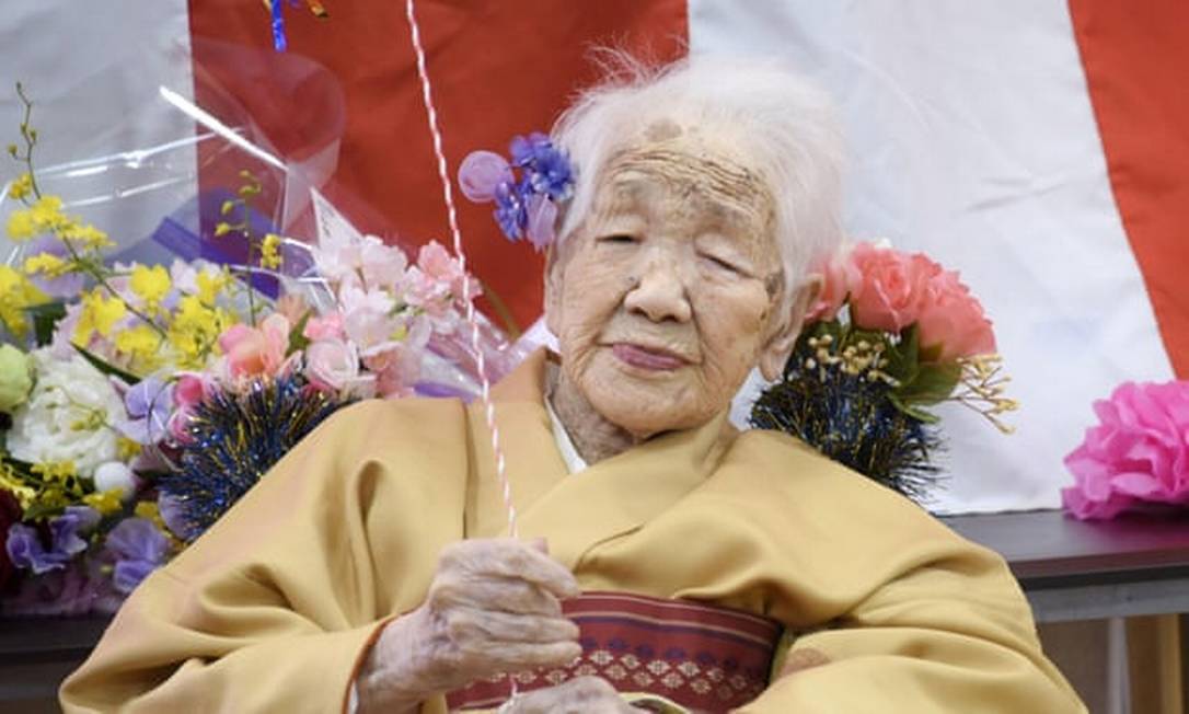 Kane Tanaka é reconhecida como a pessoa mais velha do mundo Foto: Kyodo via Reuters