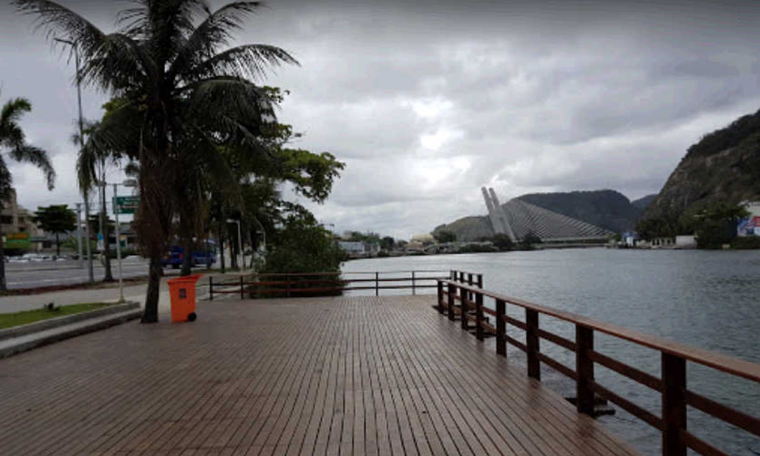 O Canal da Barra da Tijuca, onde o corpo de Felipe de Jesus Gomes foi localizado por um mergulhador Foto: Reprodução