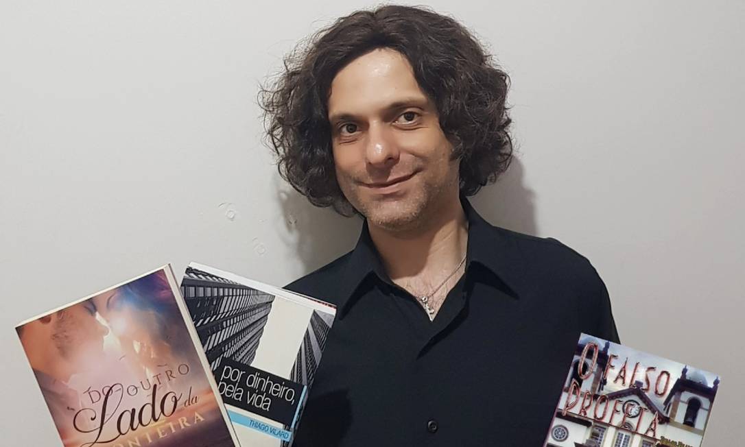 Literatura. Autor de três livros, Thiago Vilard trabalha em mais dois este ano Foto: Divulgação