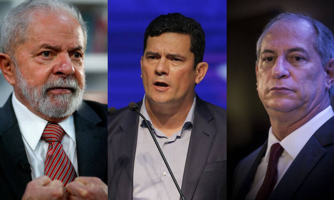 Lula, Moro e Ciro recebem salários por serviços prestados aos partidos políticos Foto: Agência O Globo