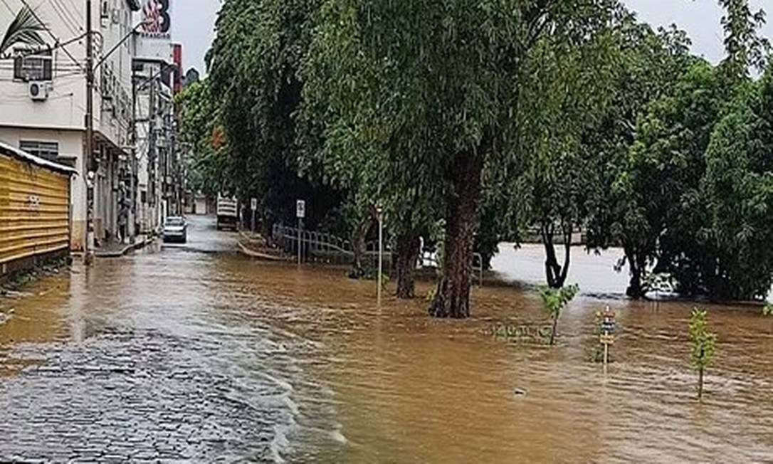 Situação em Itaperuna, uma das cidades afetadas pelas chuvas, é de atenção. Foto: Defesa Civil 