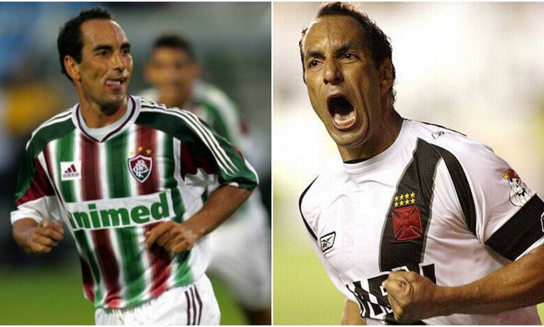 Edmundo deixou o Vasco em 2004 e no mesmo ano acertou a ida para o Fluminense, mas não repetiu o sucesso que teve na Colina Foto: Editoria de Arte
