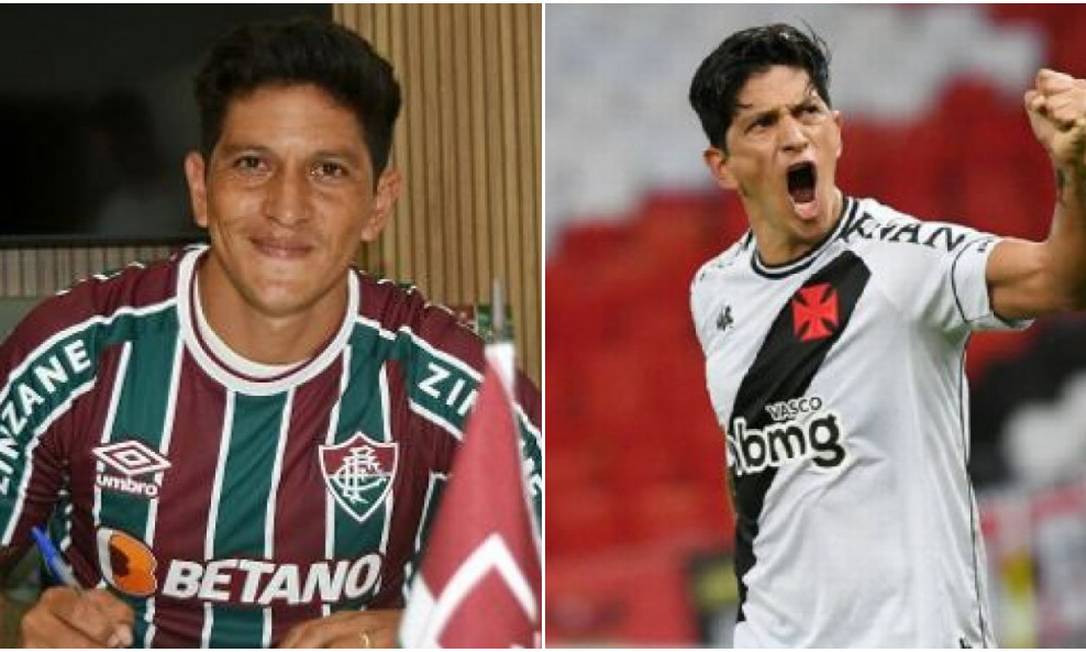 Cano deixou o Vasco em 2021 e acertou com o Fluminense para 2022 Foto: Editoria de Arte