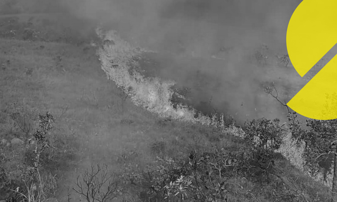 Incêndio na Chapada dos Veadeiros em setembro do ano passado consumiu mais de 8 mil hectares Foto: Arte