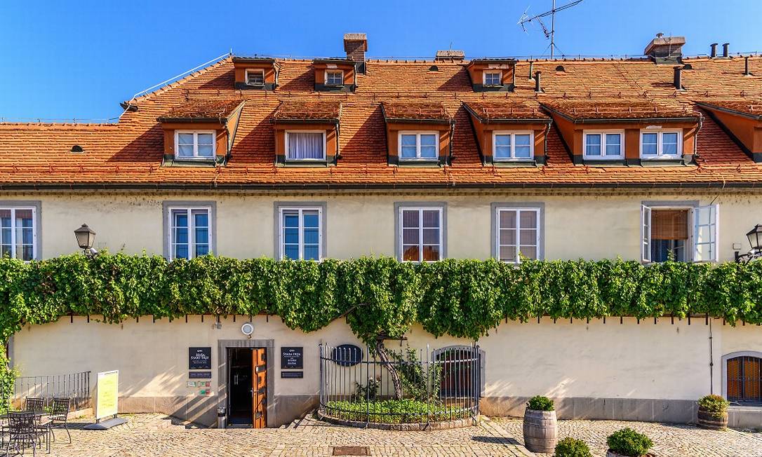 A Casa da Vinha Velha (Old Vine House), em Maribor, na Eslovênia, onde cresce a vinha mais antiga do mundo Foto: Turismo da Eslovênia / Divulgação