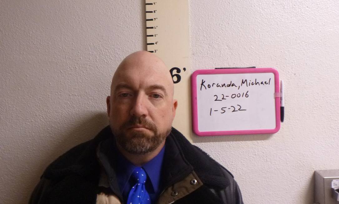 Michael Koranda, de 46 anos, foi preso por brownie de maconha no estado da Dakota do Sul, nos EUA Foto: Bon Homme County Sheriff's Office