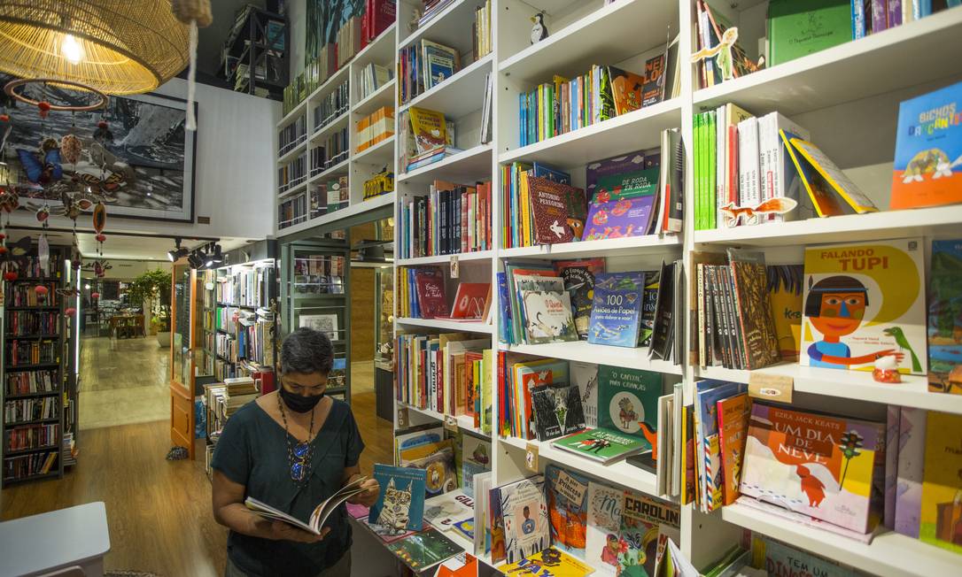 A Livraria Pequeno Benjamin, no Rio Foto: Guito Moreto / Agência O Globo