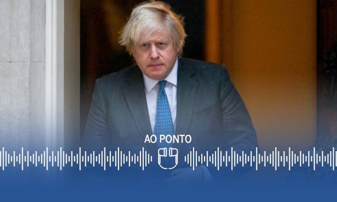 Boris Johnson enfrenta a pior crise política desde que chegou ao poder, em 2019 Foto: Arte
