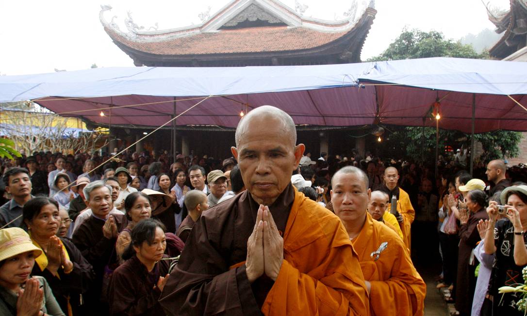 Monge budista Thich Nhat Hanh. Foto: KHAM / REUTERS