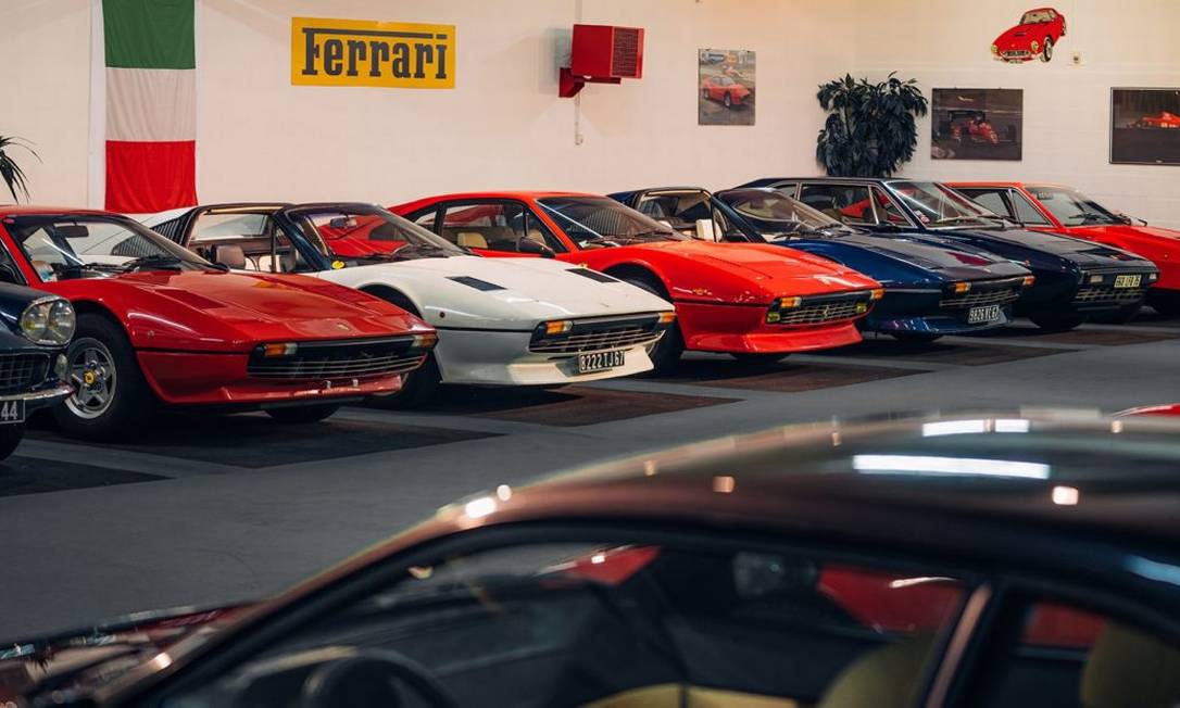Parte da coleção de Ferraris de Petitjean Foto: Divulgação/RM Sotherby
