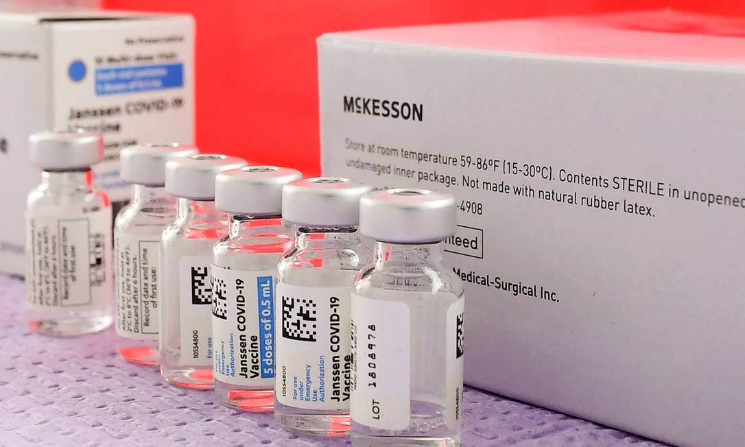 Vacina da Janssen Foto: FREDERIC J. BROWN / AFP
