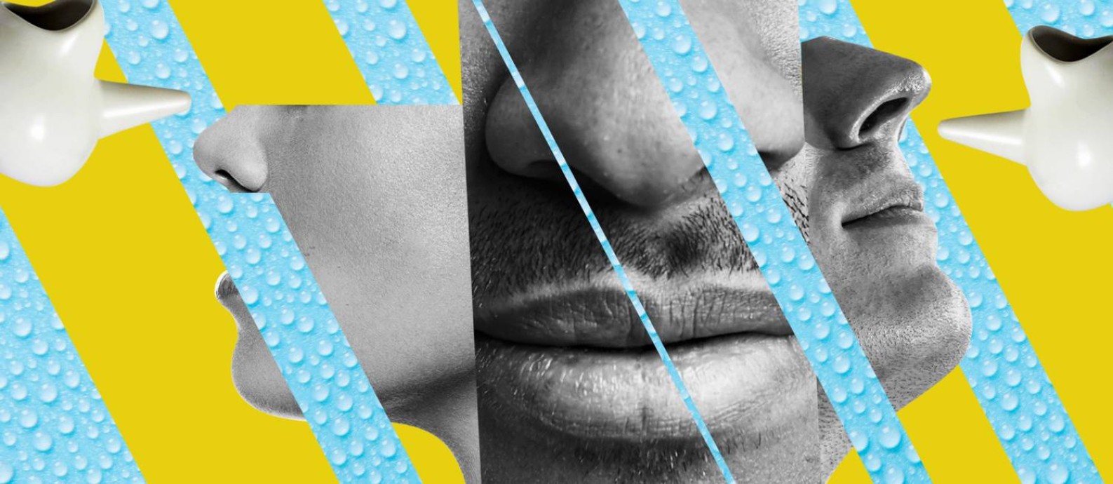 Lota, ou "neti pot", ajuda a limpar o nariz e aliviar sintomas de congestão Foto: Editoria de Arte