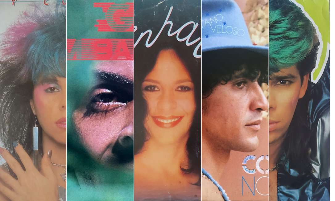 MPB em 1982: Baby do Brasil (então Consuelo), Gilberto Gil, Gal Gosta, Caetano Veloso e Pepeu Gomes Foto: Reprodução