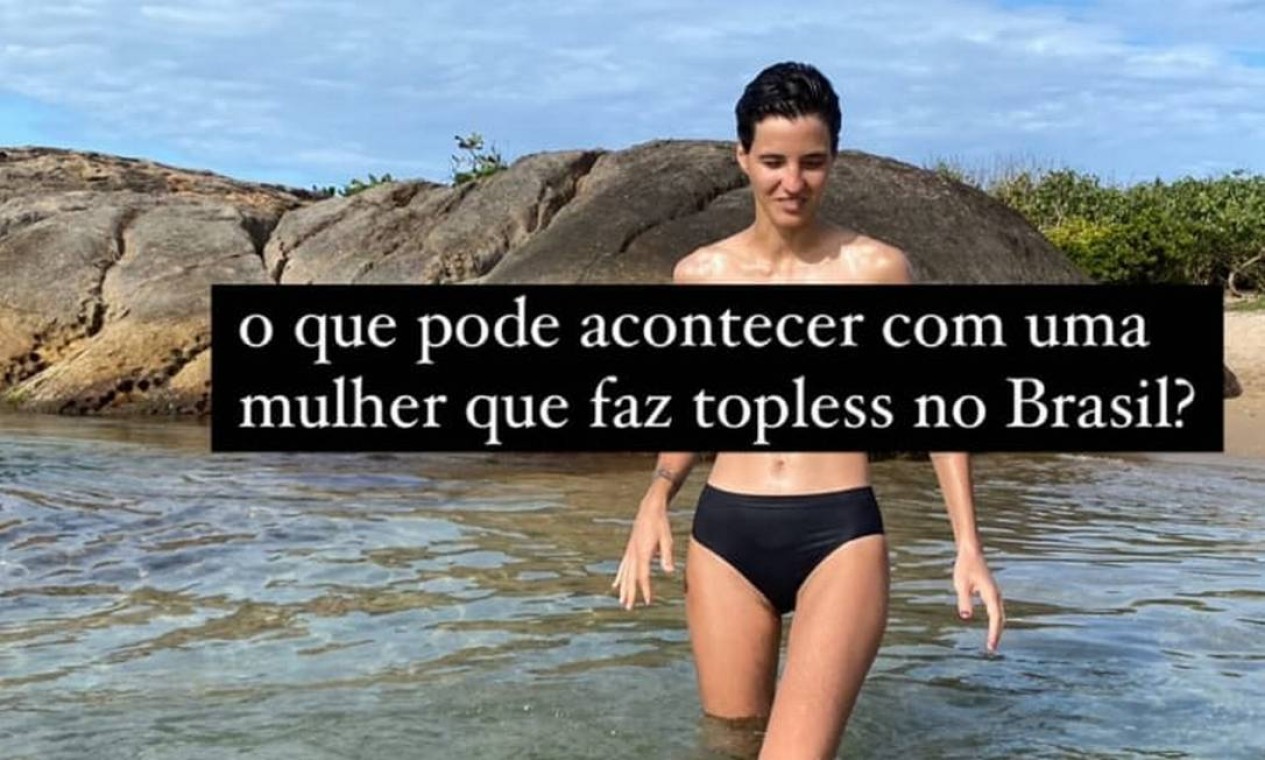 Ex-namorada de Camila Pitanga é levada a delegacia por fazer topless -  Jornal O Globo