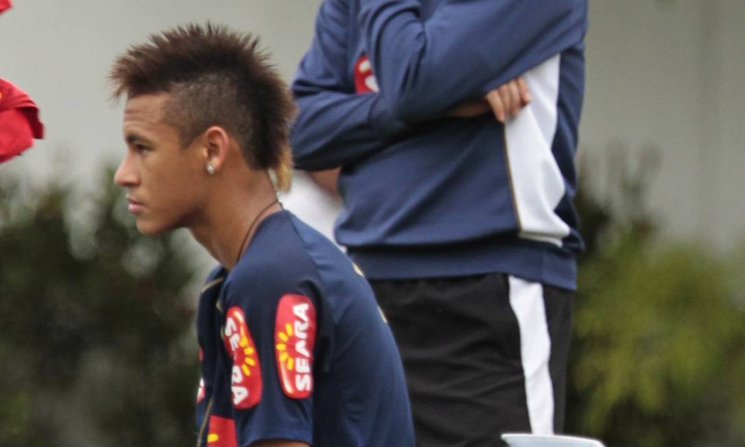 Neymar e Dorival Júnior tiveram problemas no Santos em 2010 Foto: Marcos Alves