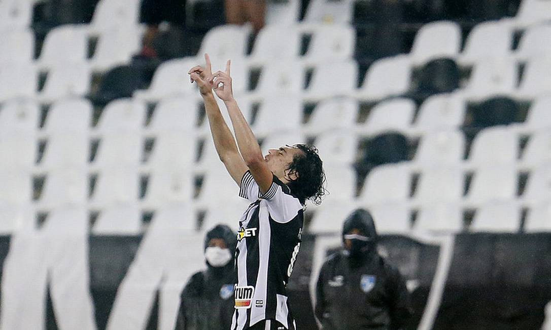 Matheus Nascimento marcou os dois gols da vitória do Botafogo Foto: Vitor Silva/Botafogo