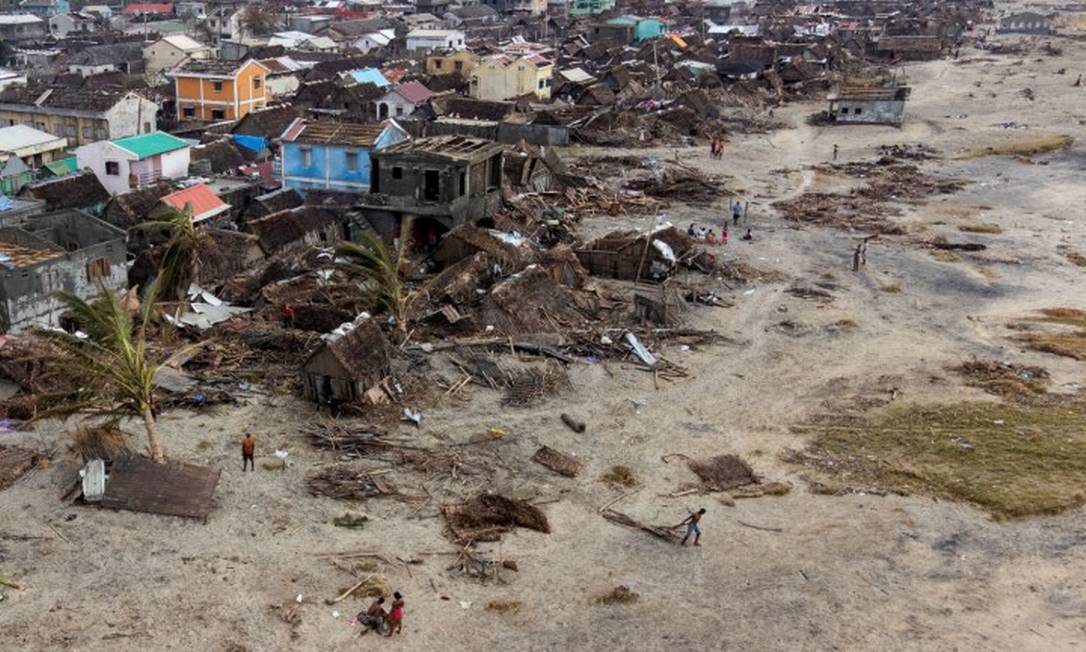 Ciclone Batsirai deixou mortos e rastro de destruição em Madagascar Foto: ALKIS KONSTANTINIDIS / REUTERS