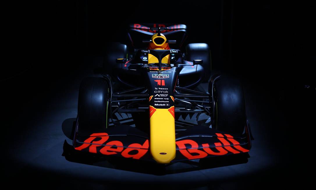 O modelo RB18 da Red Bull para a temporada de 2022 Foto: Divulgação