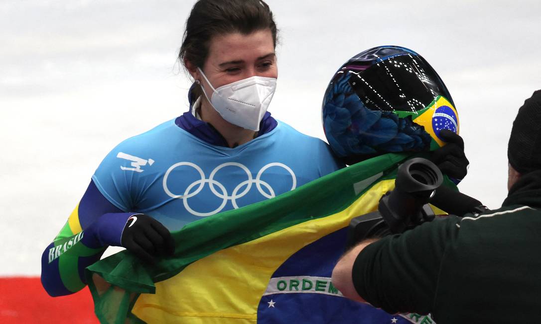 Nicole Silveira ficou na 13ª posição no skeleton, segunda melhor marca do Brasil em Jogos de Inverno Foto: EDGAR SU / REUTERS